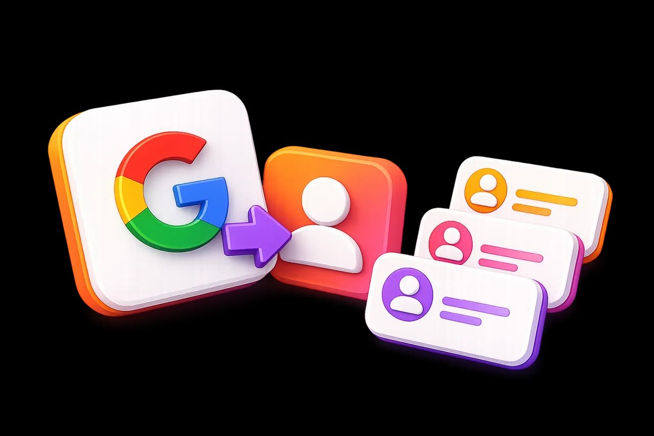 Import and sync Google contacts